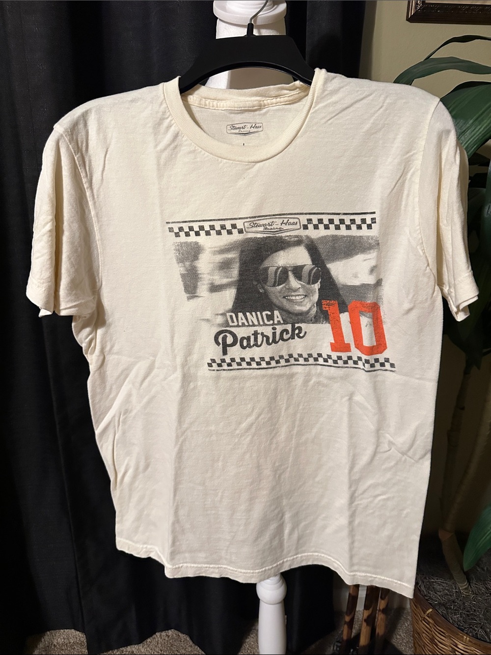 Danica Patrick Cream Graphic Tee with Orange '# 11’
